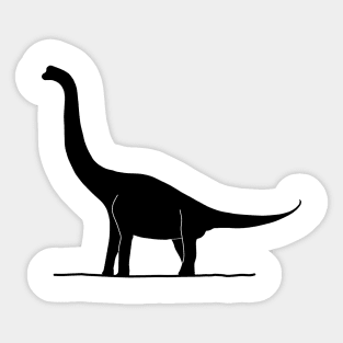 Sauropod - Black Sticker